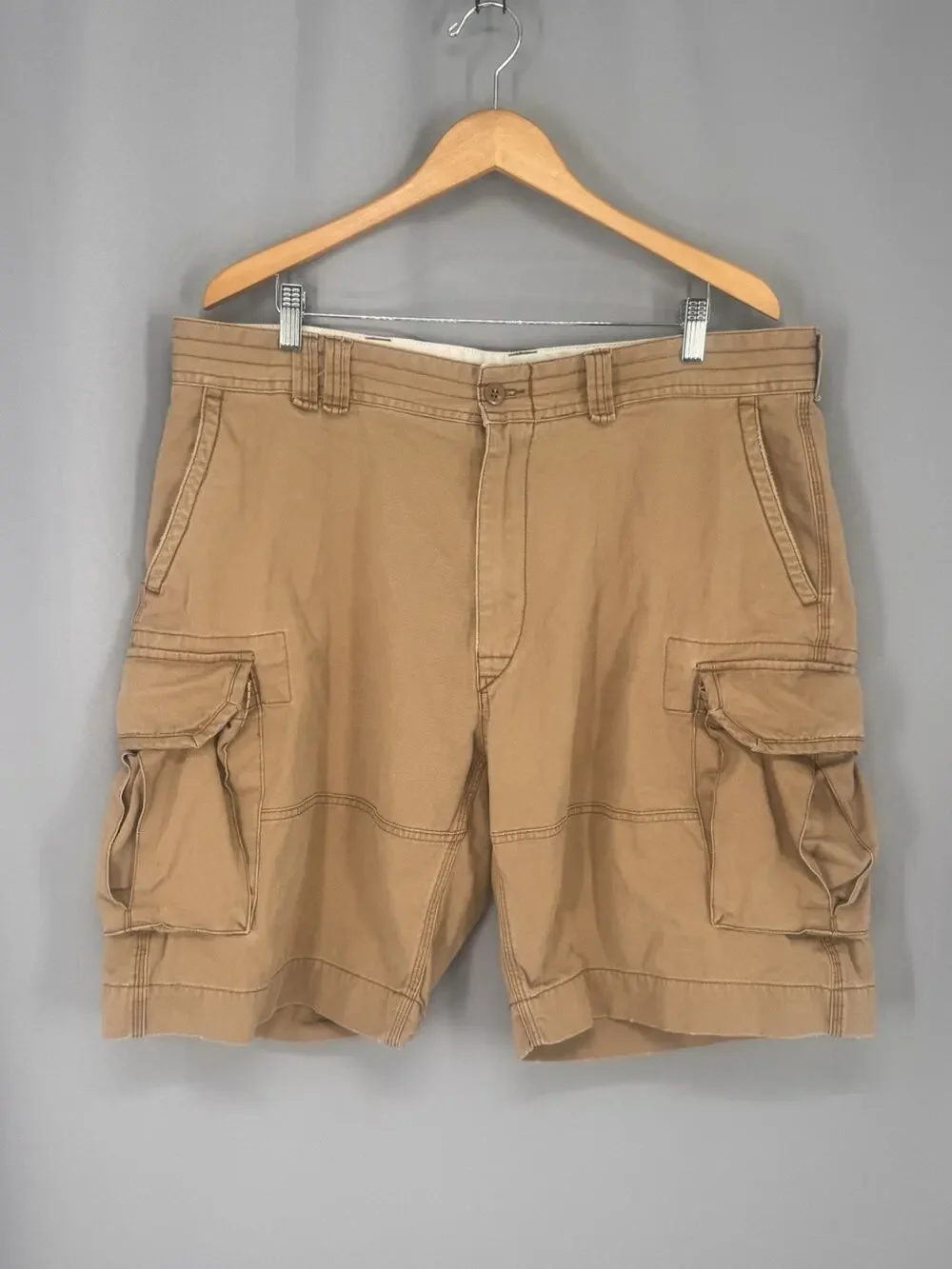 Polo Ralph Lauren Cargo Brown Shorts Mens Size 40 Brown Hiking Outdoor Tactical